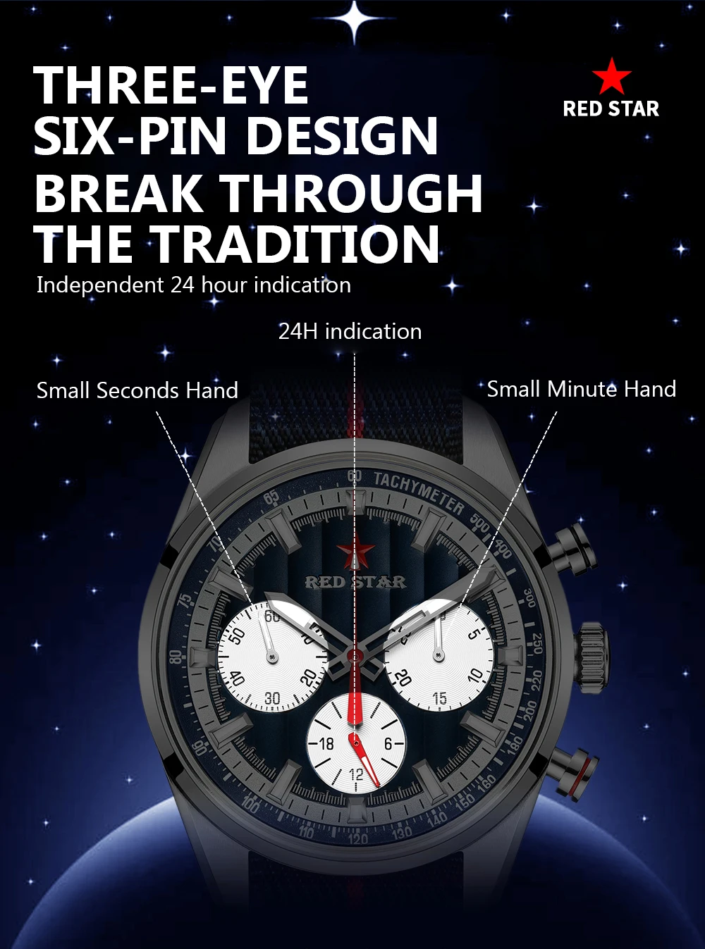 elegant ladies wrist watches RED STAR Three-Eyes Panda 1963 Mens Watch Seagull ST1903 Chronograph Mechanical Hand Winding Movement Male Luminous Wristwatches most elegant watches