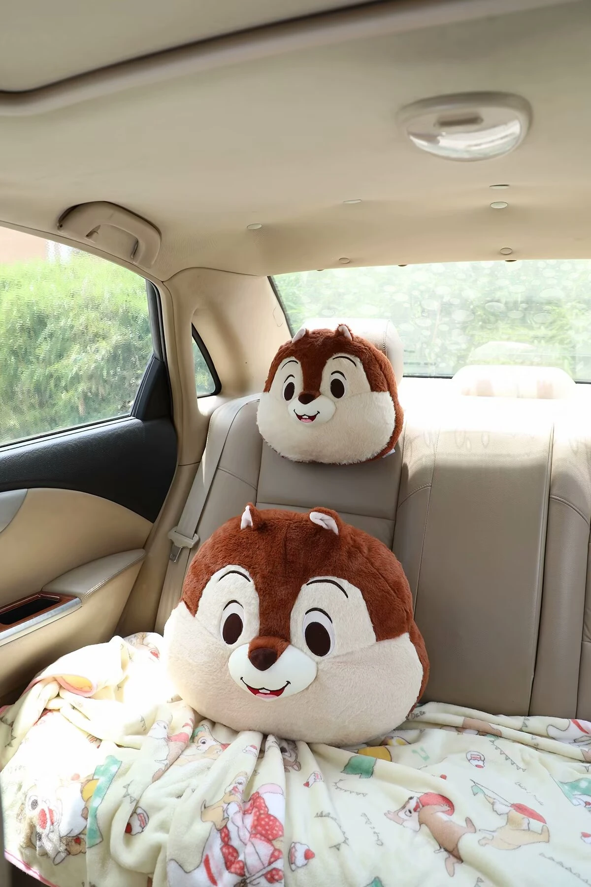 Disney Chip 'n' Dale Plush Headrest Cartoon Anime Stuffed Pillow Cute Pillow Blanket Home Decor Nap Blanket Gifts For Girl 6