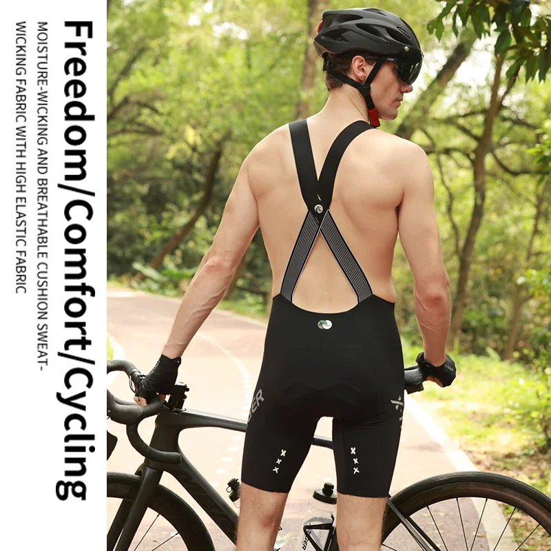 X-TIGER Road Bike Bib Pants Cycling Shorts Comfortable and breathable cycling bib trousers Quick-drying Sports Bib Pants