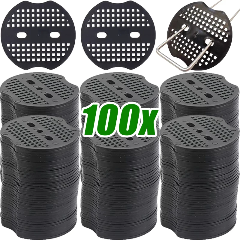Description Picture 2 of item10/100pcs Garden Fixing Ground Cloth Pads Plastic Gaskets Lawn Film Pegs Buffer Washers Anchoring Landscaping Ground Covering