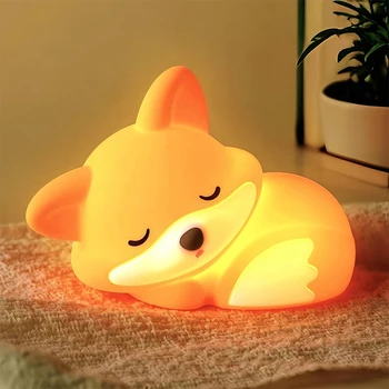 Cute Fox Squishy Night Light 1