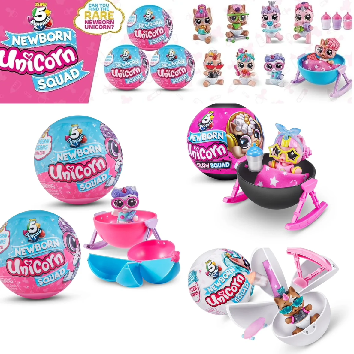 Surprise Newborn Unicorn Squad Blind Ball Toys Mini Fashion Doll