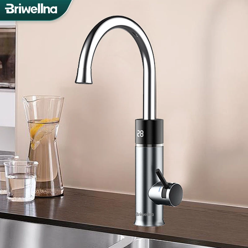 Briwellna 220v Electric Instant Water Heater 2 In 1 Kitchen Faucet