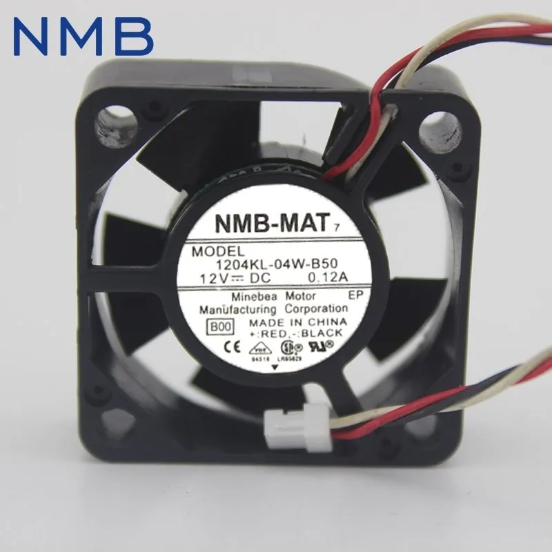 

10pcs 1204KL-04W-B50 3010 3CM 30mm 3cm DC 12V 0.12A laptop hard drive cooling fan for NMB