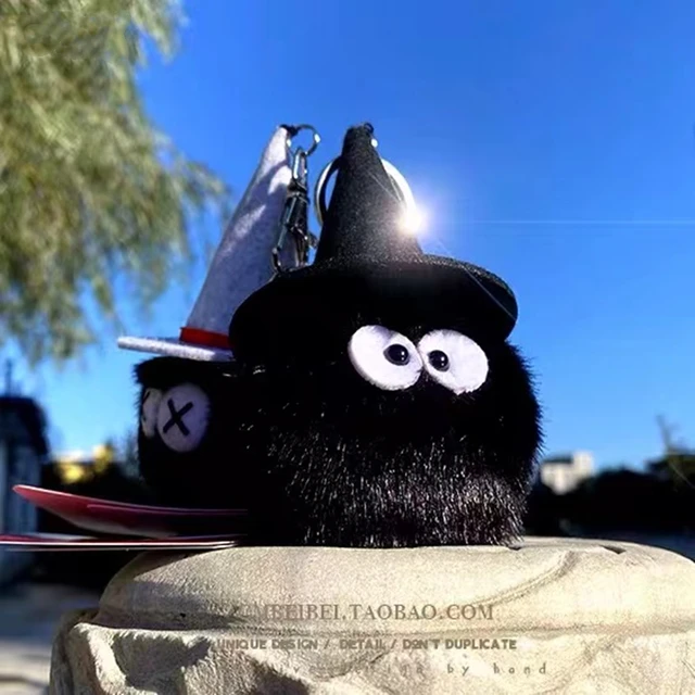 Spirited Away Plush Keychain Toys Miyazaki Hayao Totoro Fairydust Susuwatari Doll Girl Bag Pendant Key Ring Toys for Kids 1
