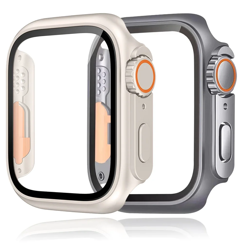 Premium Glass & Protective Case for Apple Watch - Ultra-Durable Bumper & Screen Protector Cover