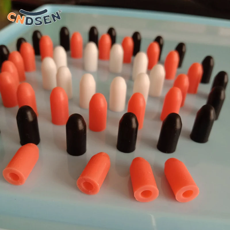 5/10/20Pcs Food Grade Silicone Rubber Storage Cap Needle Cover Syringe Sealing Test Tube End Cap Sealing Head Gasket