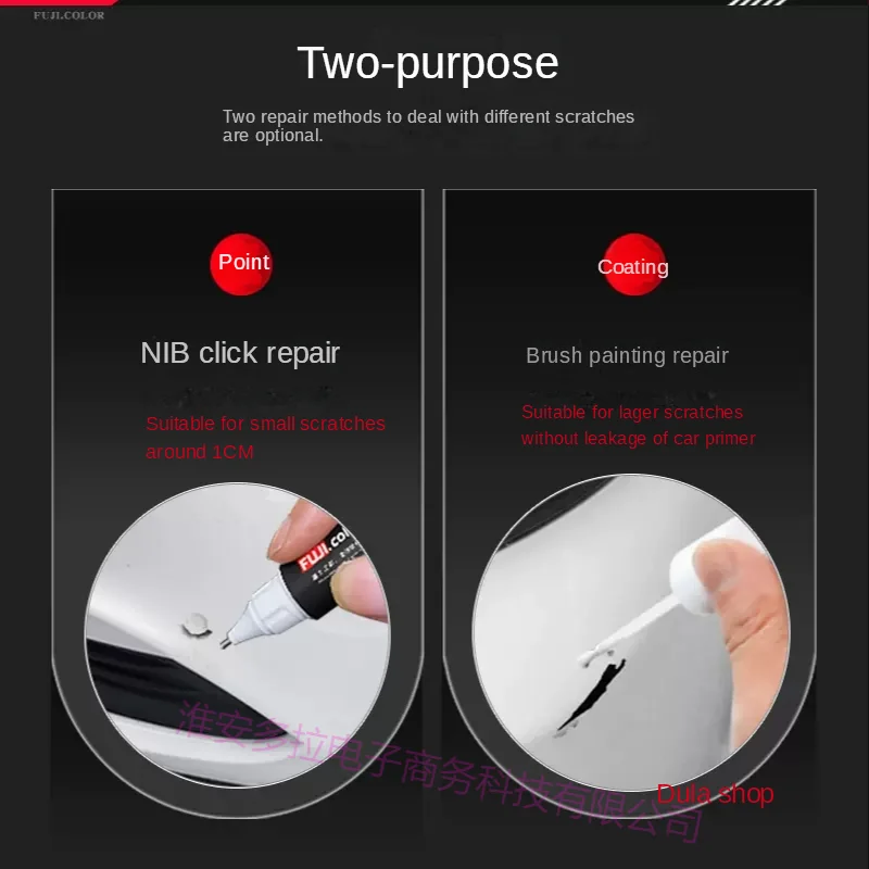 Paint pen for scratch suitable for Audi A4L paint repair pen original factory ibis white sky cloud gray black special A4L  car