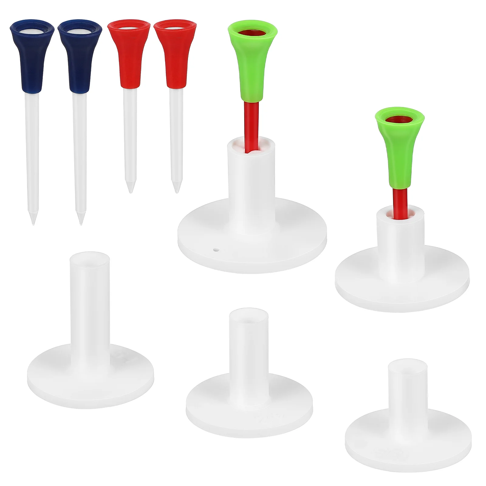 

Clispeed 1 Set Golfs Training Tees Golfs Ball Holders Golfs Ball Stands Rubber Golfs Tees Golfs Ball Accessories