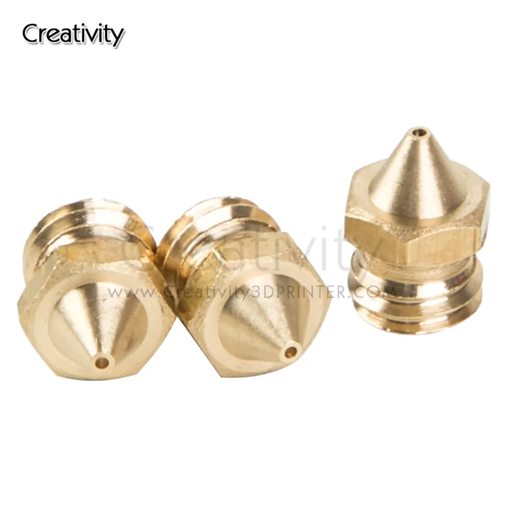 5/10PCS CR-X Brass Nozzle 2 in1out Nozzle 0.4 0.6 0.8MM Hotend Extruder Nozzle For CR-X Printer Hotend 3D Printer Parts