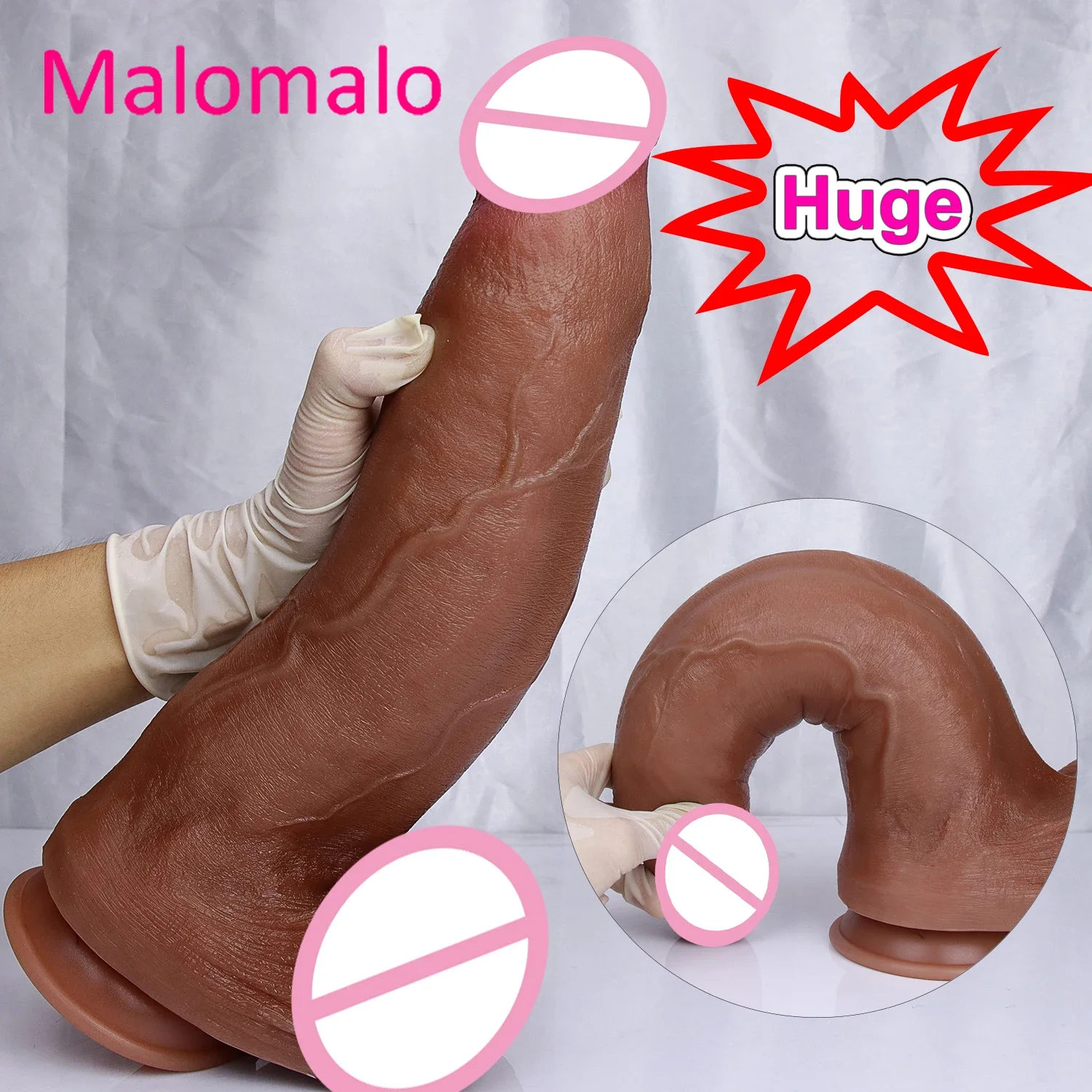 Sex Toys Realistic Long Dildo Soft Silicone Vaginal Masturbators Penis Erotic Toy for Women Suction Cup Thick Glans Dick