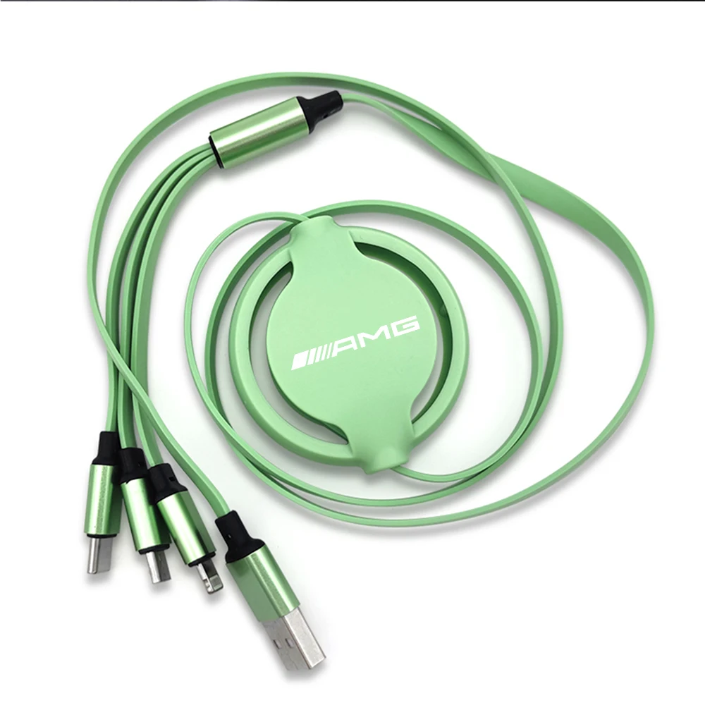 3-In-1 Data Cable Scalable Phone Fast Charging Charger For AMG Logo For Benz W204 W213 W205 W211 W176 Cla Smart 451 W212 W177 9 S4313885fdad244f0a0f2c9468e9abe81u