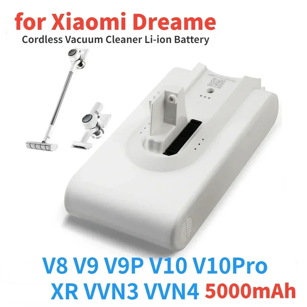 

Оригинальная литиевая батарея 5000 мАч для Dreame V9 V10 XR VVN3 VVN4 V8, ручной беспроводной пылесос, запасные части, батарея