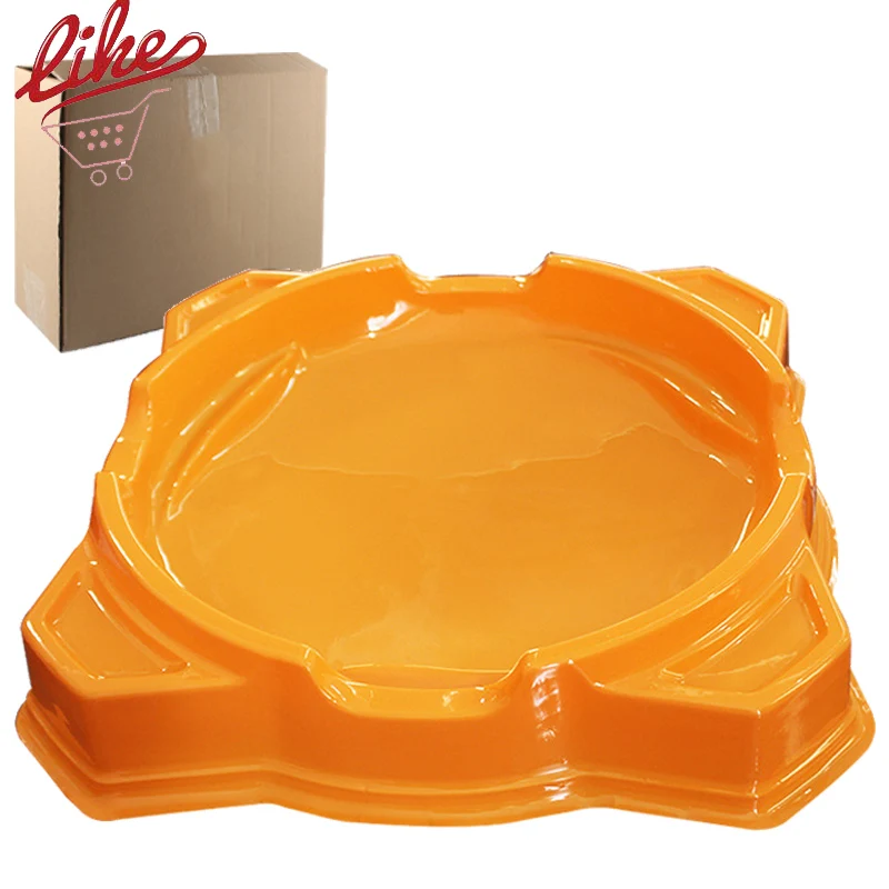 

Laike 33cm Orange BeyStadium Battling Tops Arena Plastic Burst Gyro Spinning Top Stadium Plate Combat Toys Box Package