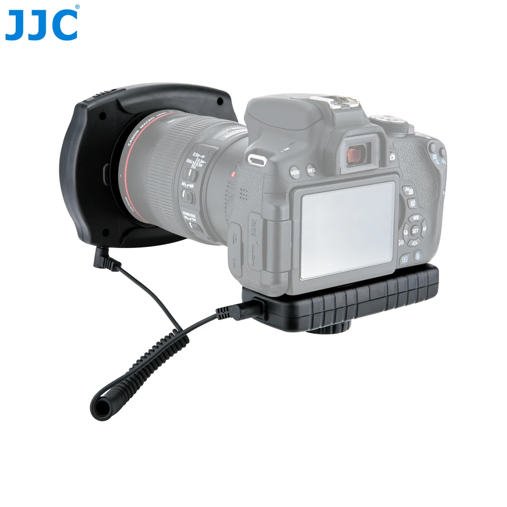 JJC 카메라 LED 플래시 매크로 클로즈업 LED 플래시 링 램프, 스피드 라이트 매크로 링 라이트 캐논 니콘 올림푸스 스텝 링 포함