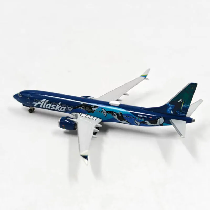 Herpa 다이캐스트 1:500 스케일 알래스카 항공 B737 Max9 항공기 시뮬레이션 합금 완제품 기념품 취미 컬렉션 장난감 선물