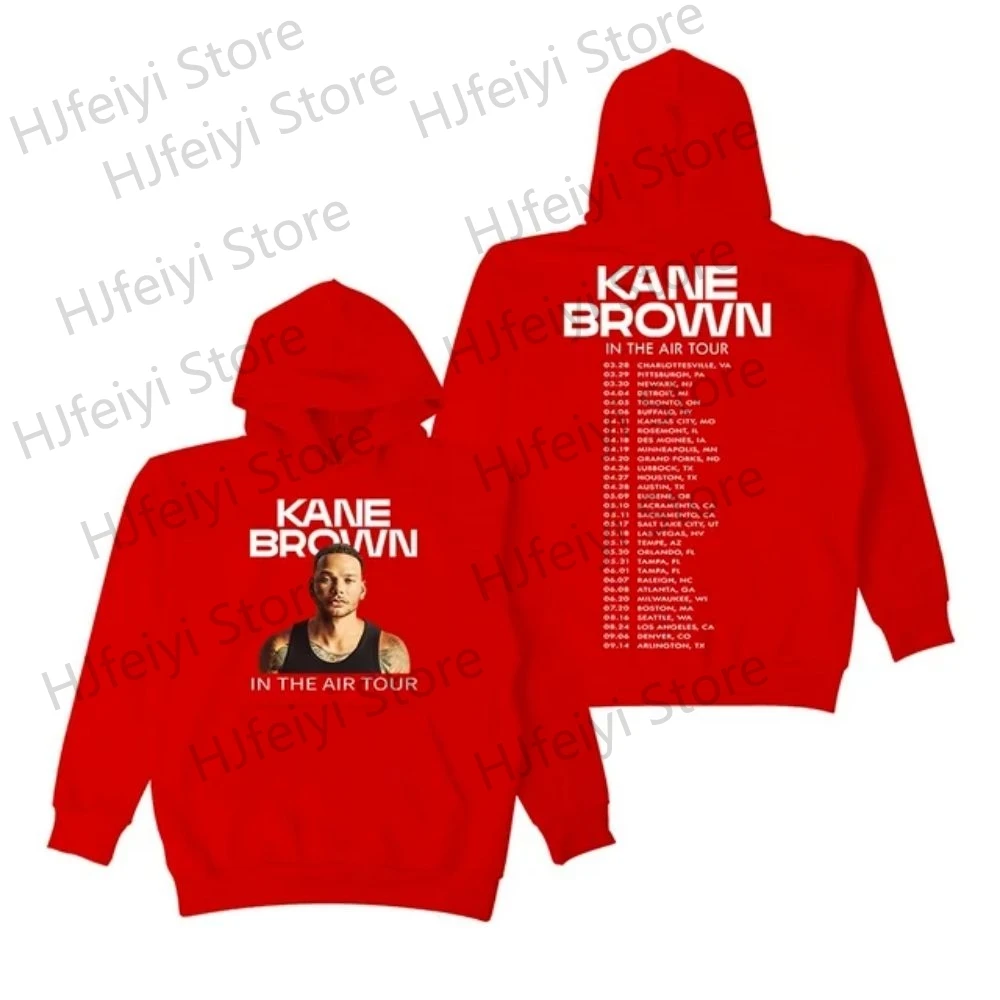 thumbnail image 1 of Sudadera con capucha Kane Brown Merch In The Air Tour de invierno para hombre y mujer, sudadera unisex de manga larga, sudadera estilo streetwear, 1 of 5