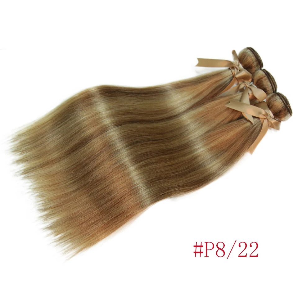 11A Straight Human Hair Highlight Straight Human Hair Bundles Ombre Brazilian Bundles Remy Extensions