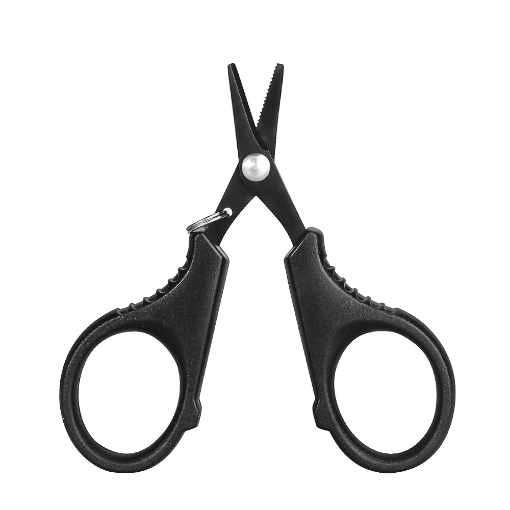 Fishing scissors titanium coating stainless steel for cutting PE braid line carp fishing