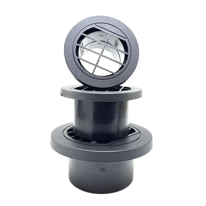 60mm / 75mm / 90mm Diesel Heater Duct Ducting Air Vent Outlet Flat Round Rotatable Connector Black For Car Truck VAN Camper air diesel heater duct pipe,heater duct connector,air heater exhaust connector,diesel heater