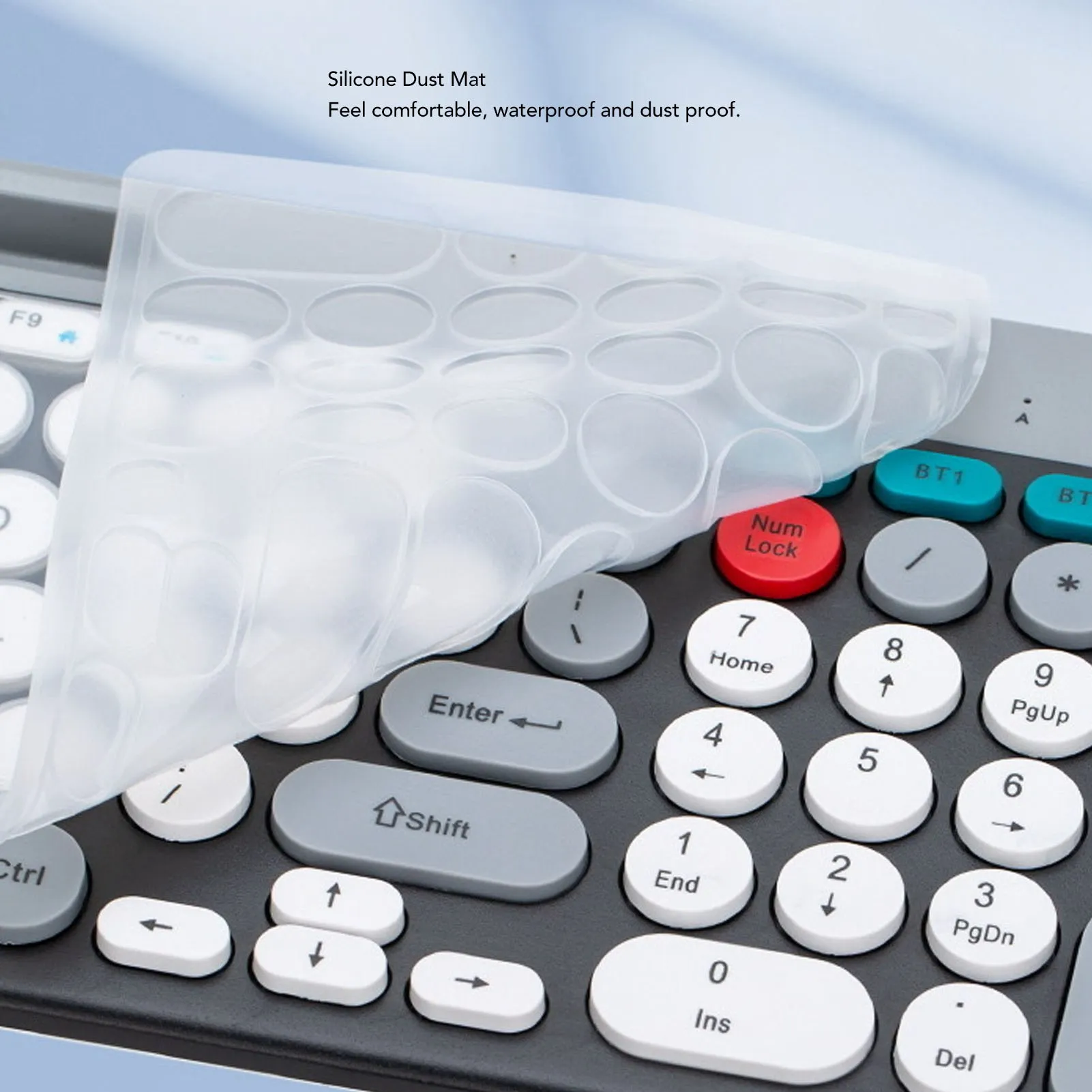 【New】Wireless Keyboard Mouse Set Rechargeable Retro  2.4G Wireless Bluetooth Keyboard Mouse Set Wireless PC Keyboard Mouse Set