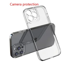 Crystal Clear Soft TPU Phone Case - Ultra Protection Cover - iPhone 12 Mini (Camera Clear)