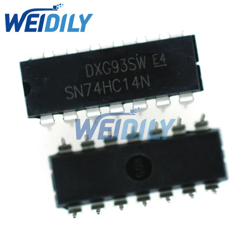 10 шт. 74HC14 74HC14N SN74HC14 DIP IC DIP-14 шесть Шмитт триггерный Инвертор Новый | Электронные