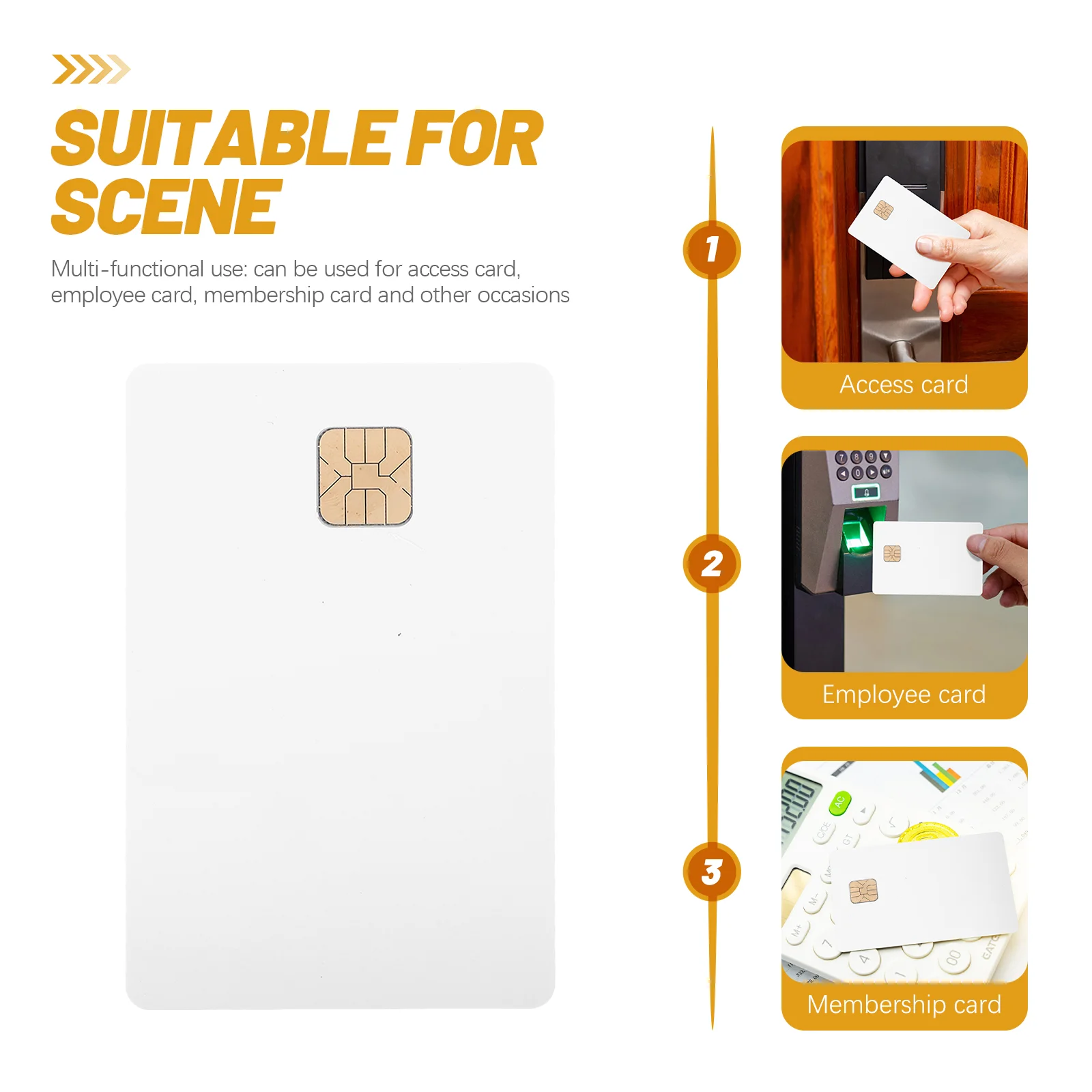 IC 카드 칩 PVC 카드, PVC 빈 카드, 칩 빈 카드, 사무실용 흰색 신용 카드