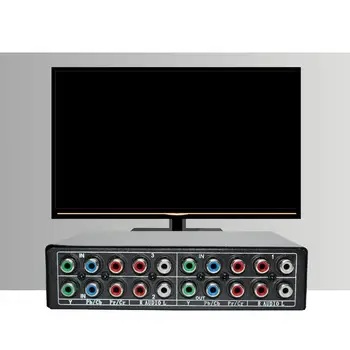 플러그 앤 플레이 콤포넌트 AV 비디오 스위치 박스, 컴포지트 3 RCA AV 스위처, AV 스플리터 Ypbpr, PS2 PS3 PS4 모니터용, 3 in 1 Out