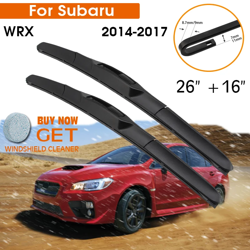 Car Wiper Blade For Subaru Wrx 20142017 Windshield Rubber Silicon