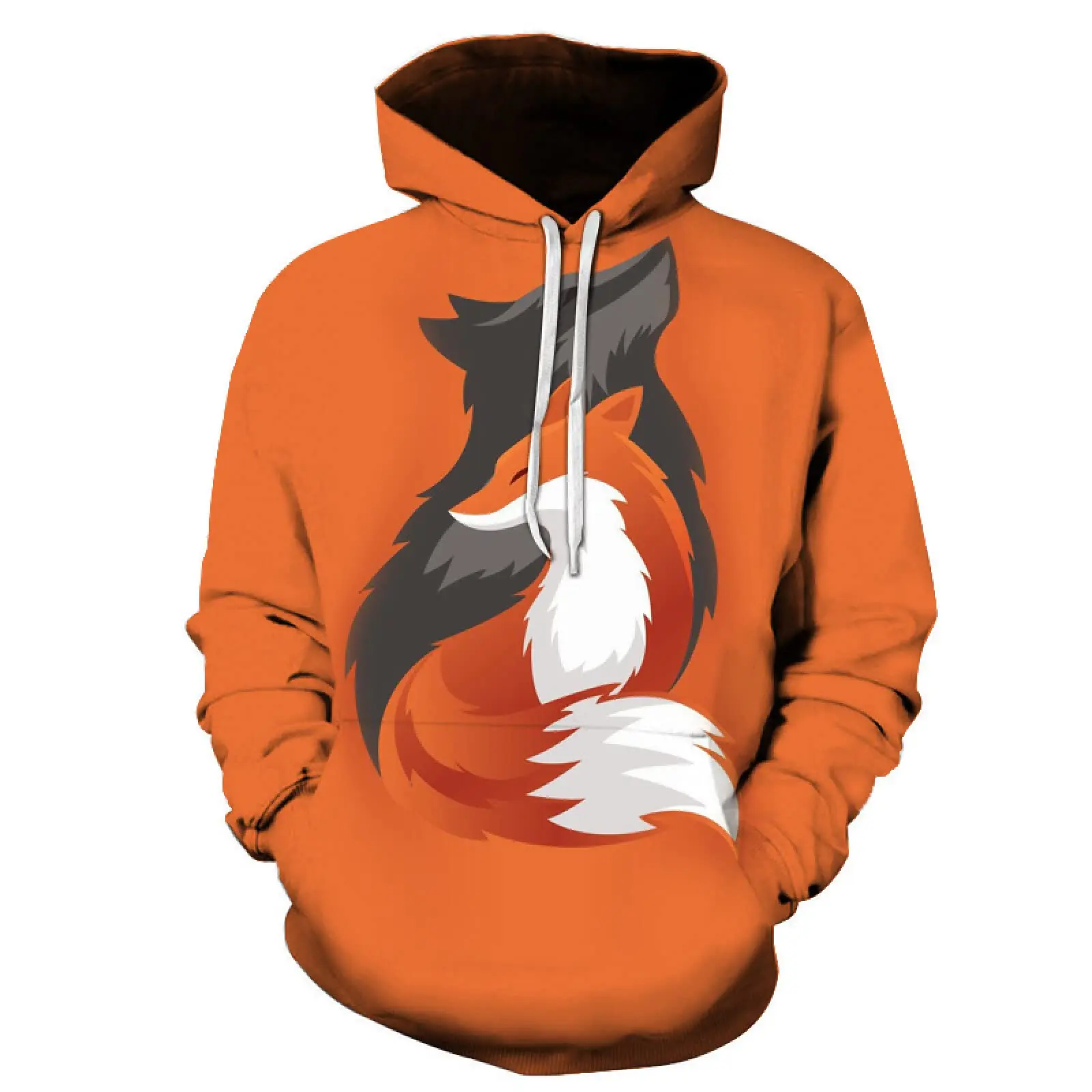 Tier Fuchs Kapuze Männer Frauen Mode 3D-Druck Sweatshirt lässig übergroßen Pullover Hip Hop Harajuku Paar Streetwear Hoodies