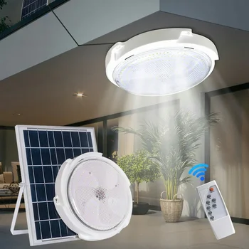 Solar lights Indoor Home Top Ceiling House Outdoor Garden pandent light Panel Lamp Fixture For Corridor Garden Living Room