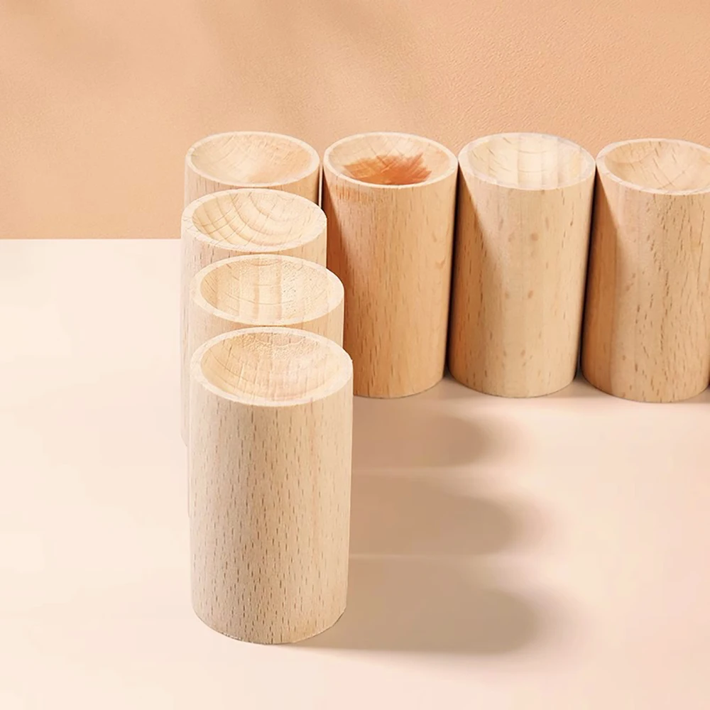 5pcs/10pcs Wooden Essential Oil Diffuser Portable Aromatherapy Car Diffuser Home Indoor Round Cylinder Fragrance Spreader wood scent diffuser,aroma diffuser sticks