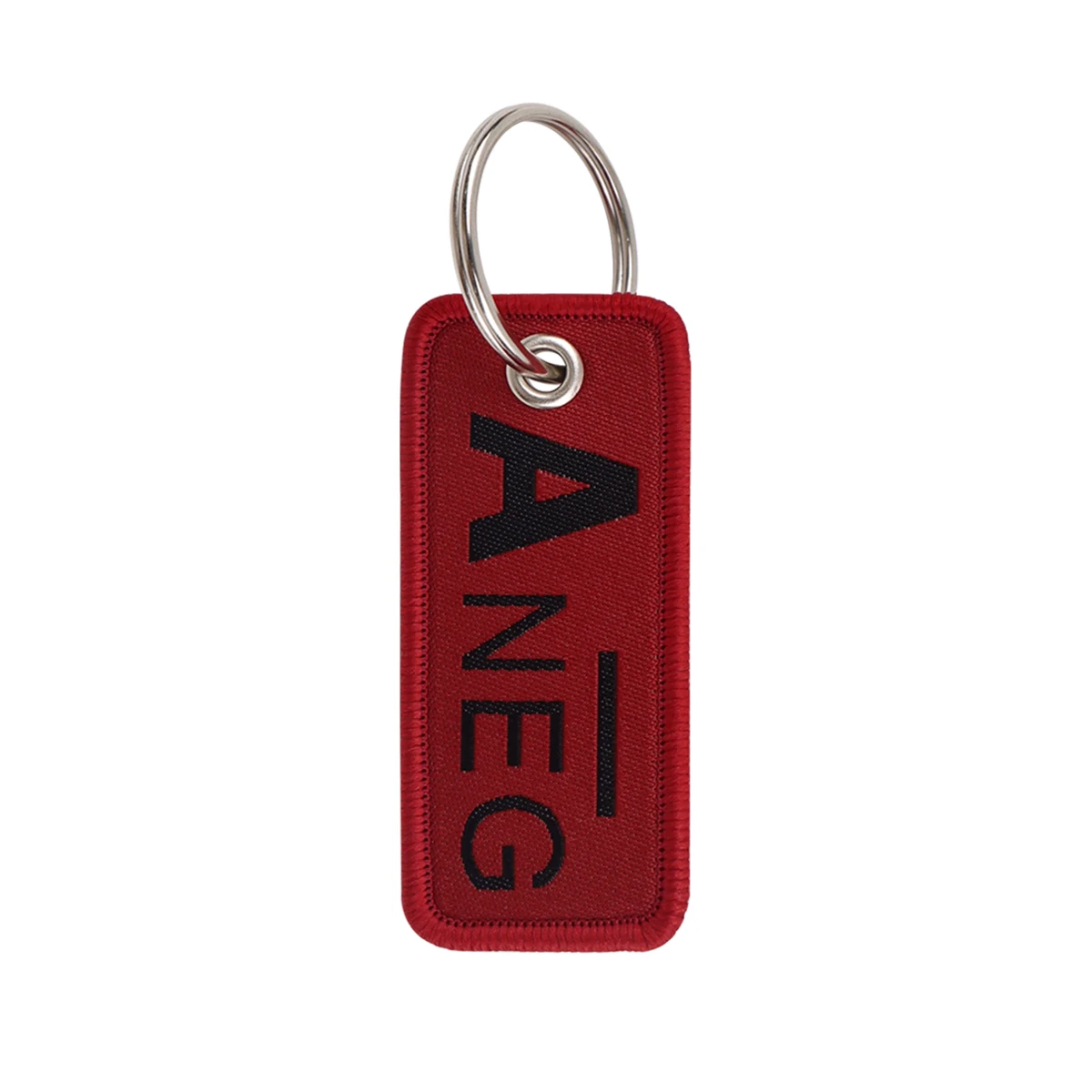 Embroidered Red Key Fob Keychain – Stylish Gift Accessory