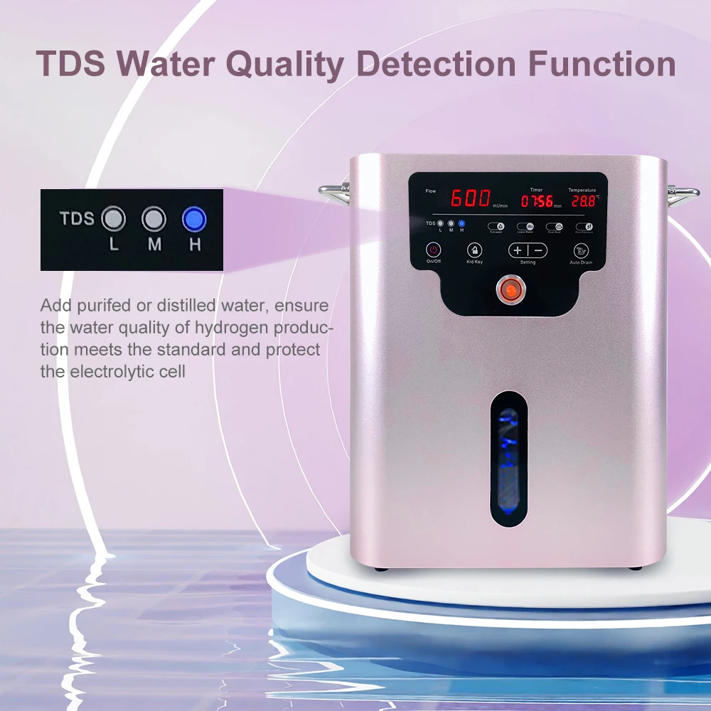 Suyzeko Hydrogen Inhalation Machine 600ML 900ML 1500ML 3000ML Molecular Hydrogen Water Machine H2 Generator Home Care