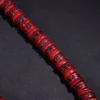 12"Tibetan Temple Collection Old Gabala Carving Red 108 Buddha Beads Necklace Pendant Amulet Dharma Worship Hall Town house 4