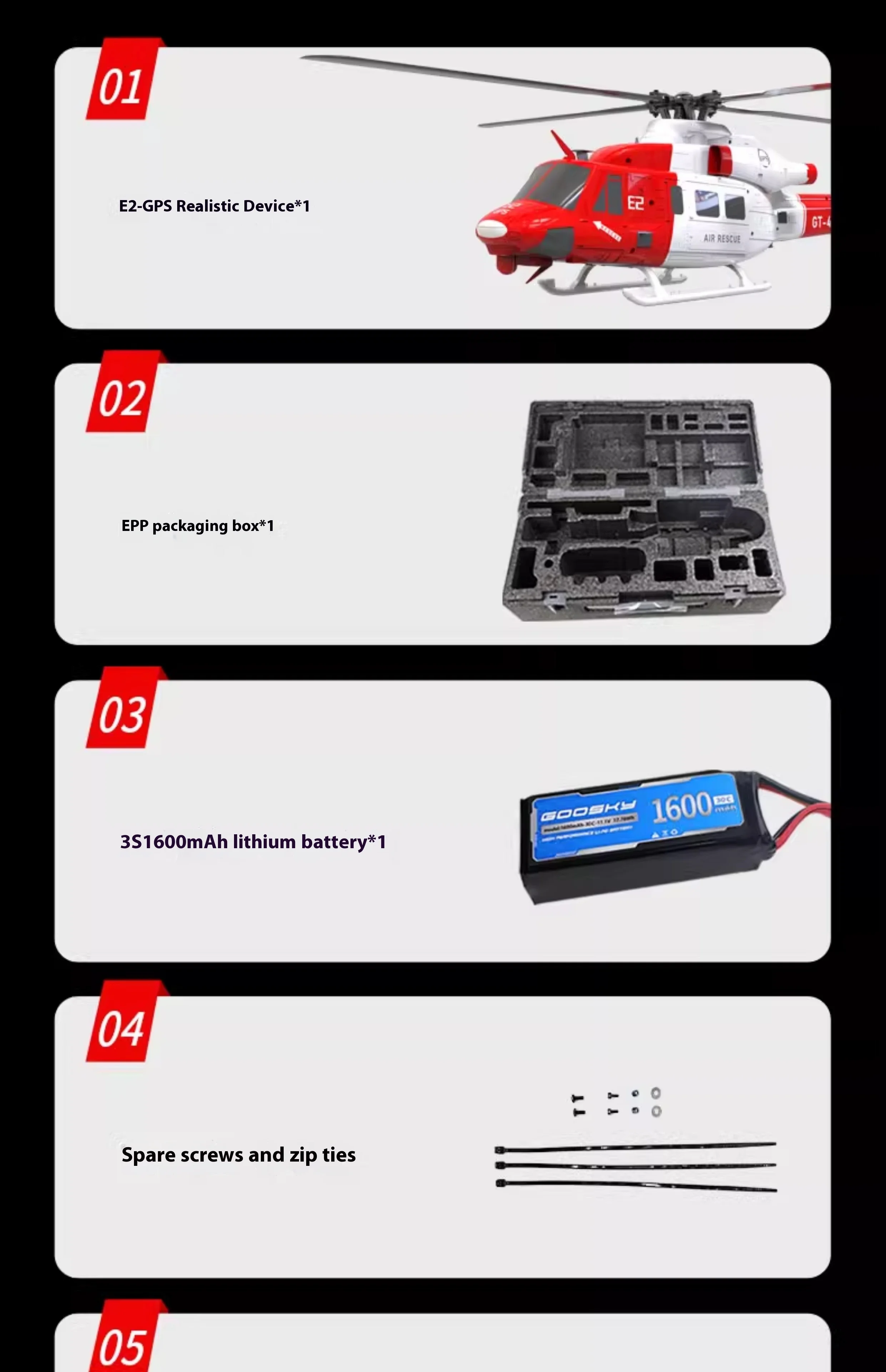 S43149bc6a6a746f98731b376d728d732X BNF GOOSKY E2 GPS 헬리콥터 스마트 UH-1Y 스케일 RC 드론 자율 비행 6G 안정화 LED 내비게이션 원격 제어 장난감