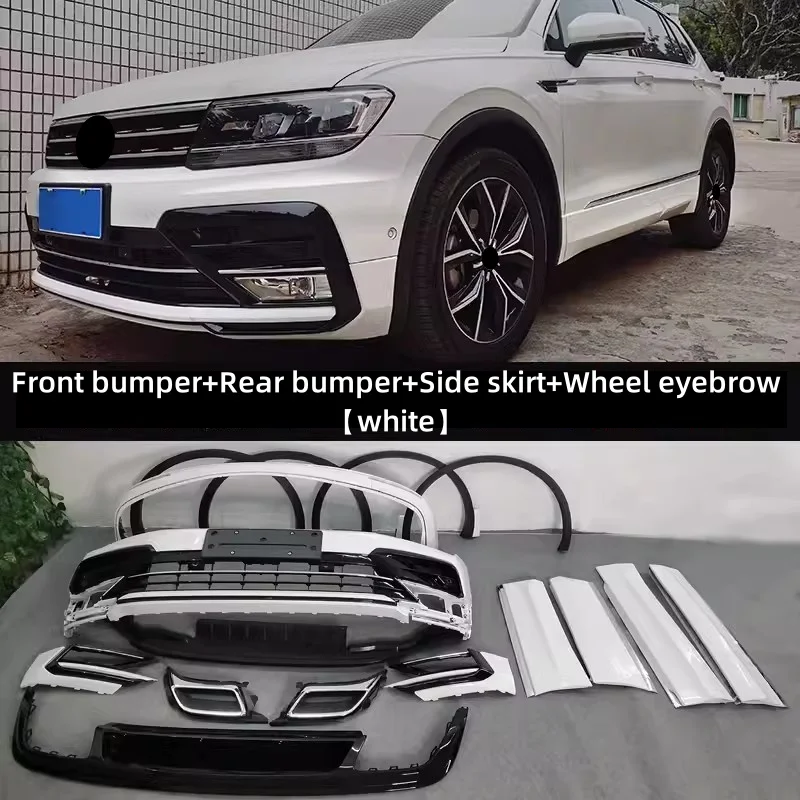 Body kit for Volkswagen vw Tiguan L 2017 2021 modified R line Front bumper Rear bumper Side skirt Wheel eyebrow Car Accessories AliExpress 34