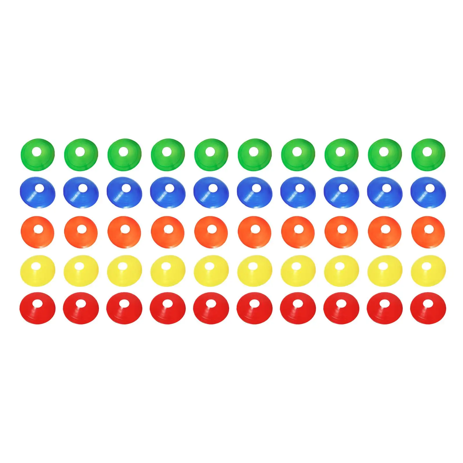 50 Pieces/Set Soccer Cones Flexible Practice Agility Soccer Training for Garden Lawn Outdoor Activities Adults Track Training