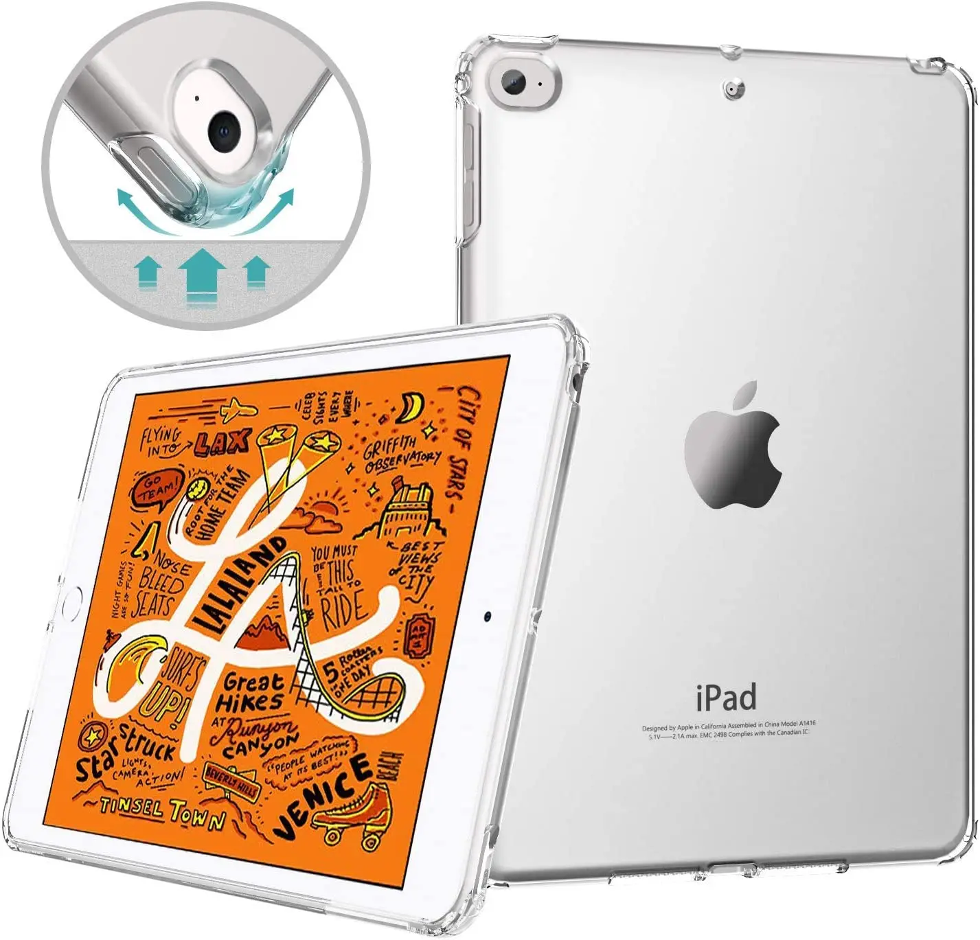 

For iPad Mini 6 Case Ultra Thin Transparent Protective Case for iPad Mini 5/4 Soft Silicone Cover for 8.3/7.9 2021 2019 Funda