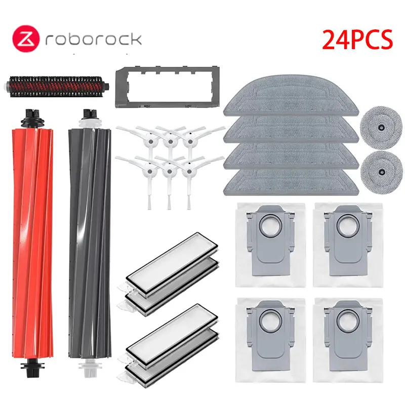 Roborock Premium Vacuum Accessories Kit – Side Brush, HEPA Filter, Mop, Dust Bags & Spare Parts
