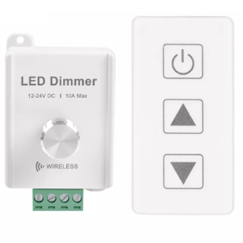 DC12V-24V 무선 LED 스트립 조광기, 터치 리모컨 포함, 단색 LED 스트립용, 10A