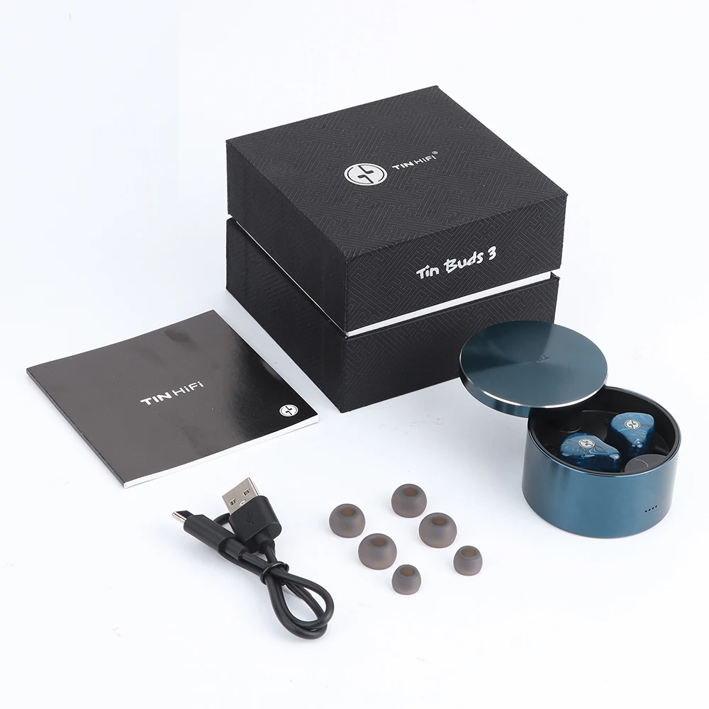 Tin Hifi Tin Buds 3 Buds3 Beryllium High-Fidelity Bluetooth V5.2 Wireless Headphone Headset Earphones Earbuds