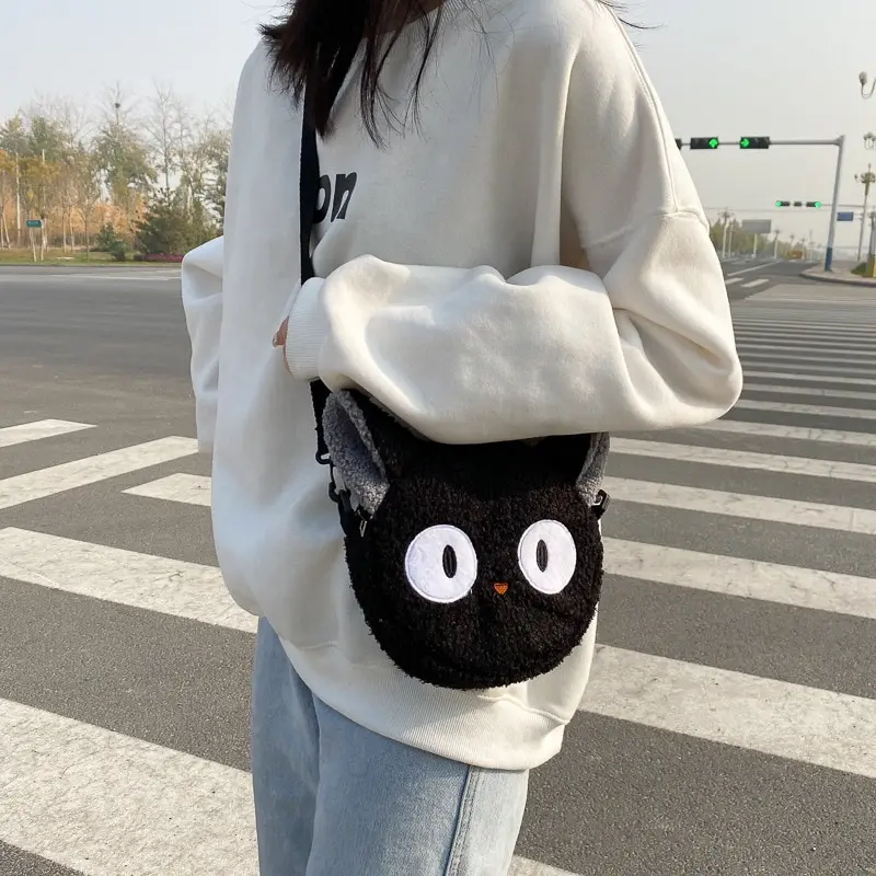 Japanese Style Kawaii Bag Women Cartoon Plush Shoulder Bag for Women New Crossbody Bag Small Phone Purse Bolsa Feminina - Image 2