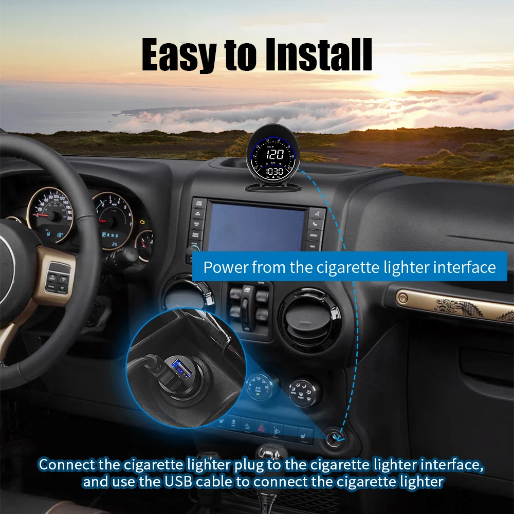 ڵ   ÷ ӵ ϸ G6 HUD ֺ  ˶ Ʈ  ð   RPM MPH