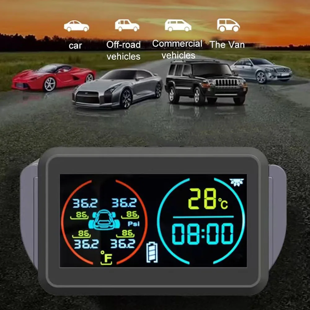 รูปสินค้า เซ็นเซอร์ตรวจลมยางรถยนต์ 4 จุด TPMS ประหยัดพลังงาน