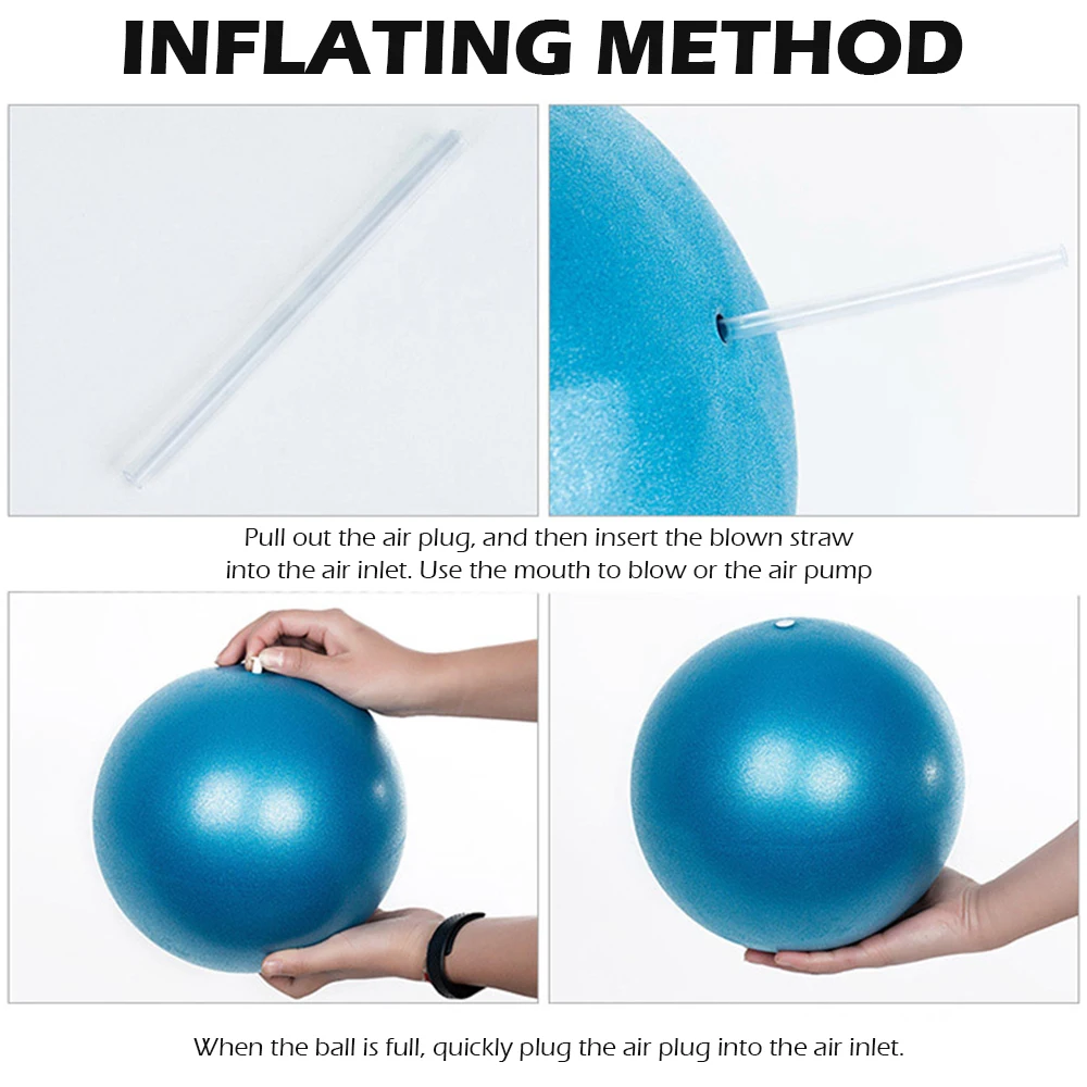 25cm Pilates Ball Anti-Pressure Explosion-proof Yoga Ball Indoor Exercise Gym Pilates Yoga Balance Balls Home Fitness Training yoga ball gymnastics ball