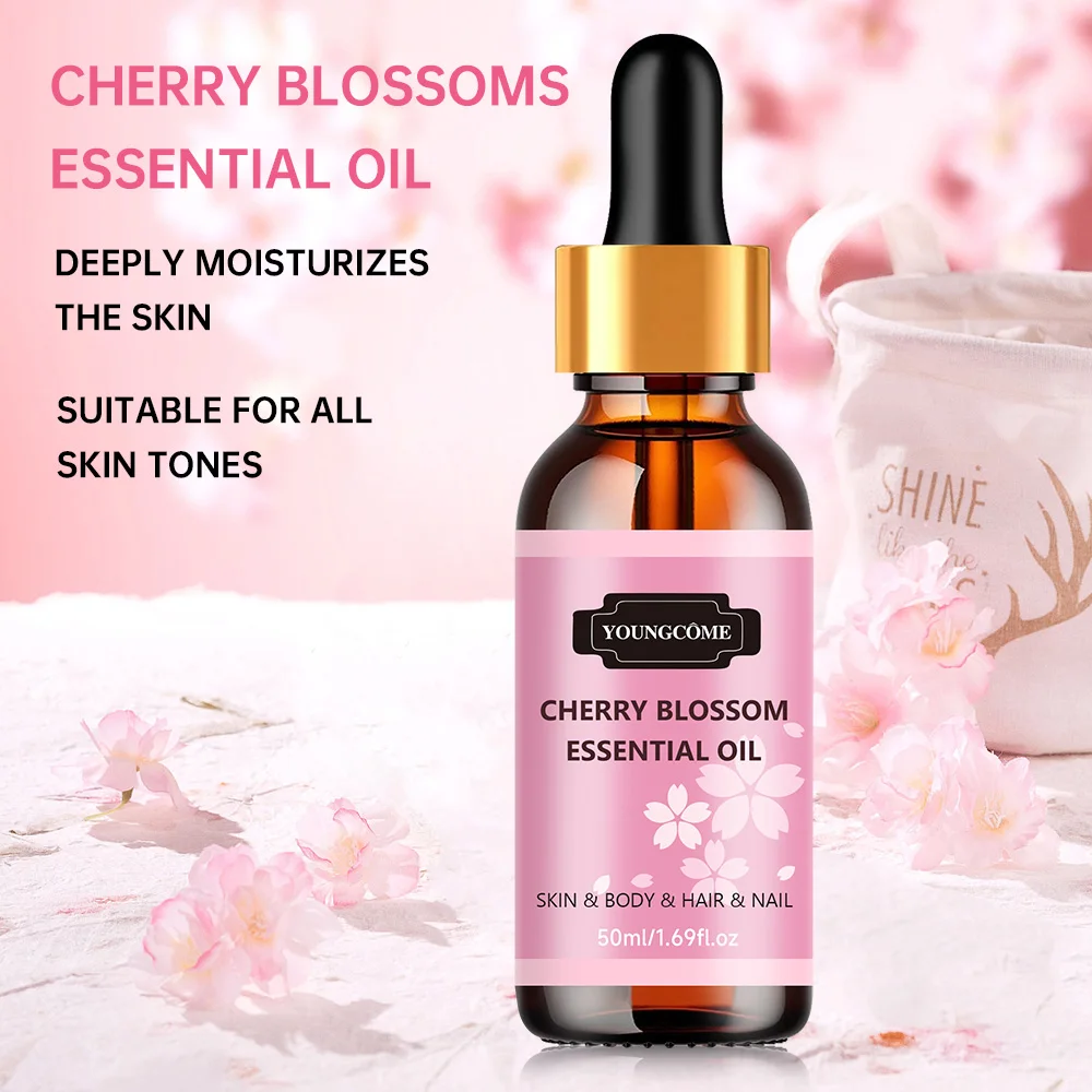 Hair Oil Hair Essence Oil Natural Cherry Blossom Essential Repairs Damaged Hair Improves Quality Moisturizes