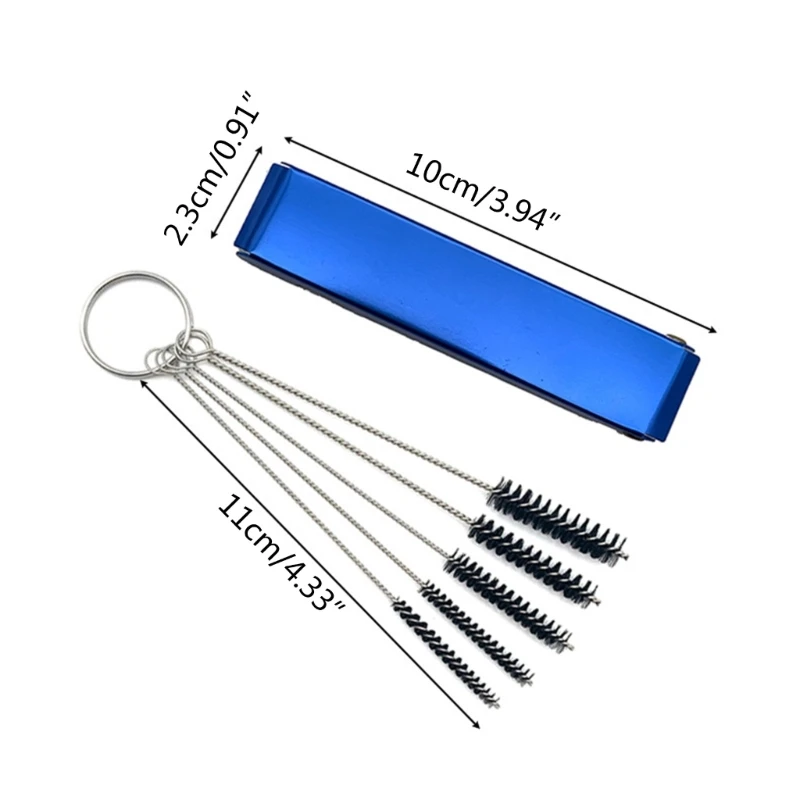 Carburetor Carbon Jet Cleaner,Wire Torch Tip Cleaner Tool ,10 Needles 5 Brushes Cleaning Tool for ATV Motorcycle