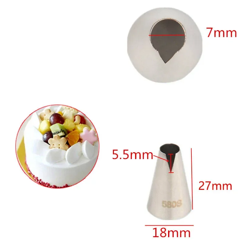 WishesMar Cookies Piping Tips Set 4-delige Grote Glazuurspuitmonden voor gebak Cupcakes Taarten DIY Decoreren Benodigdheden Baktips Nozzles Set